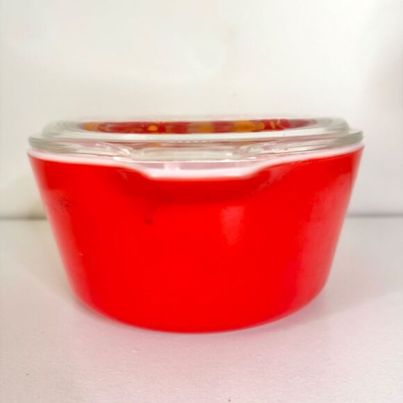 Vintage Pyrex Friendship Collection 474 1.5 Qt Round Covered Casserole With Lid - Picture 3 of 11